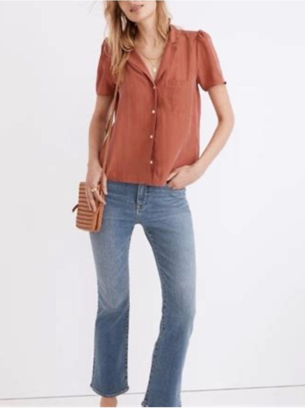 Madewell Silk Camp Shirt